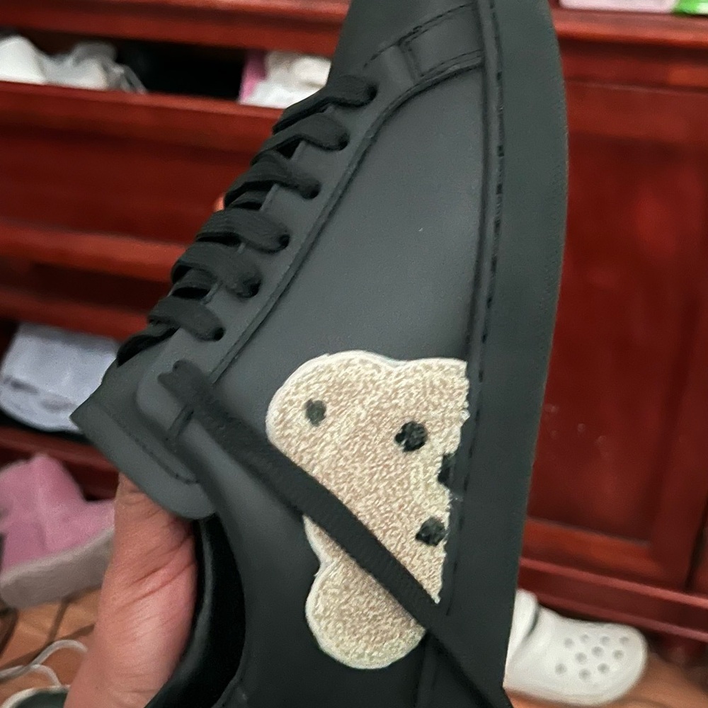 Palm Angels Black Sneakers with Bear Detail - Picture 2 of 6